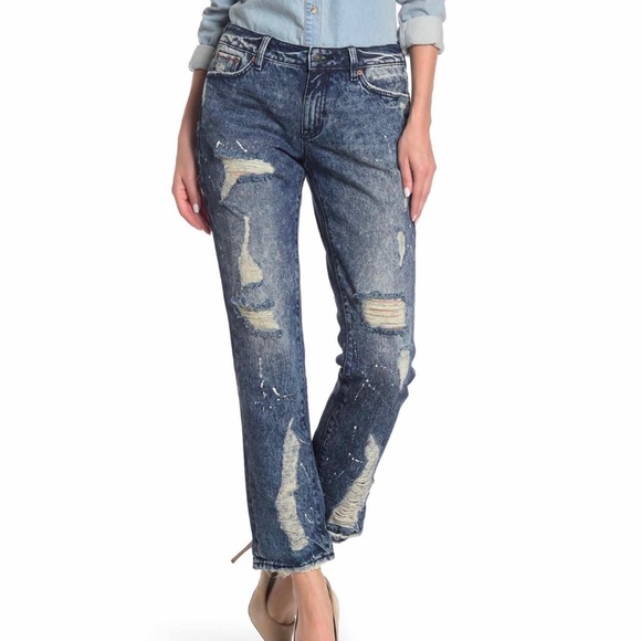 Rock Revival Denim - Rock Revival slouchy straight distressed jeans 25